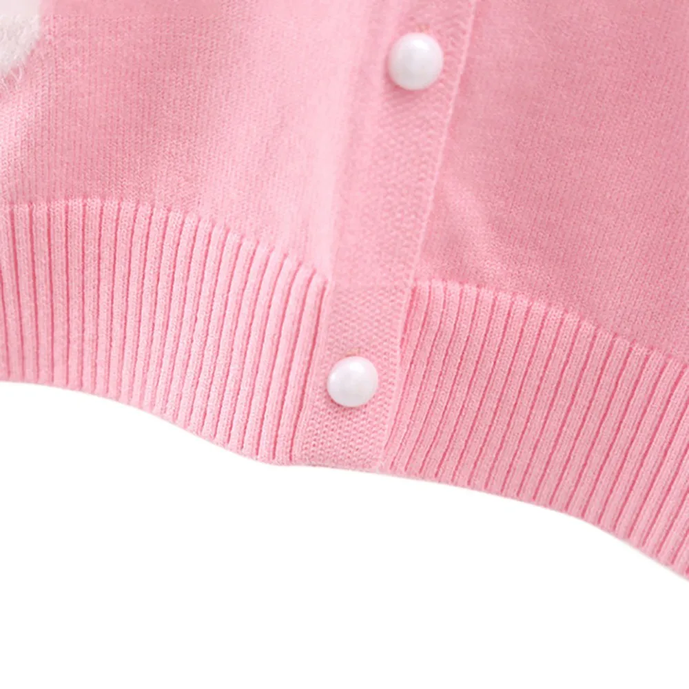 Autumn Children Girls Cardigan Sweaters Baby Knitted Sweater Long Sleeve Cute Outwear Coat For Toddler Girl Kids Knitwear Jacket