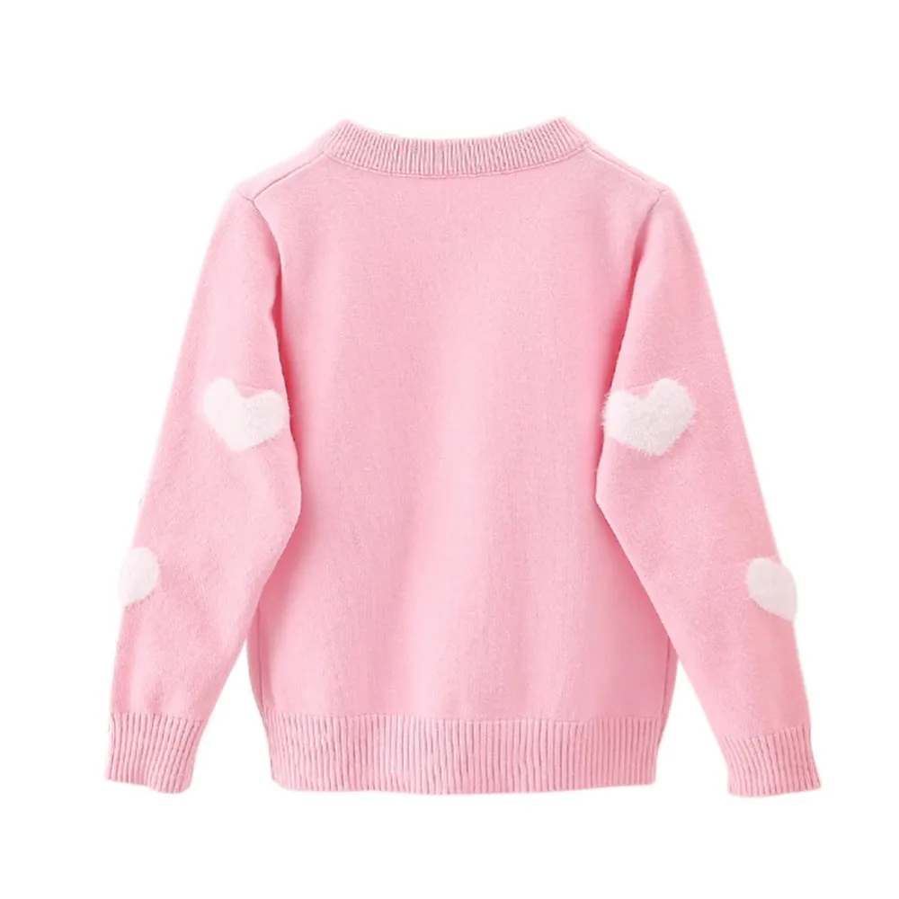 Autumn Children Girls Cardigan Sweaters Baby Knitted Sweater Long Sleeve Cute Outwear Coat For Toddler Girl Kids Knitwear Jacket