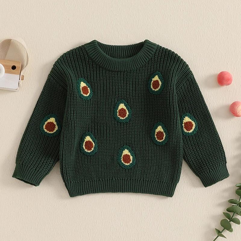 Cute Toddler Knitted Cardigans with Button Closure and Bear Applique Warm Winter Sweaters for Baby Boys and Girls