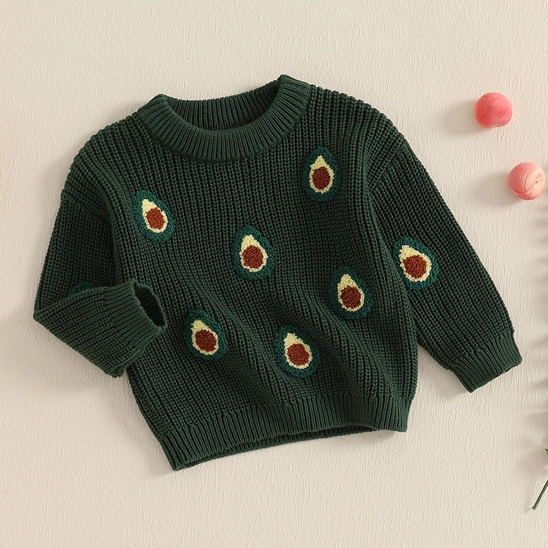 Cute Toddler Knitted Cardigans with Button Closure and Bear Applique Warm Winter Sweaters for Baby Boys and Girls