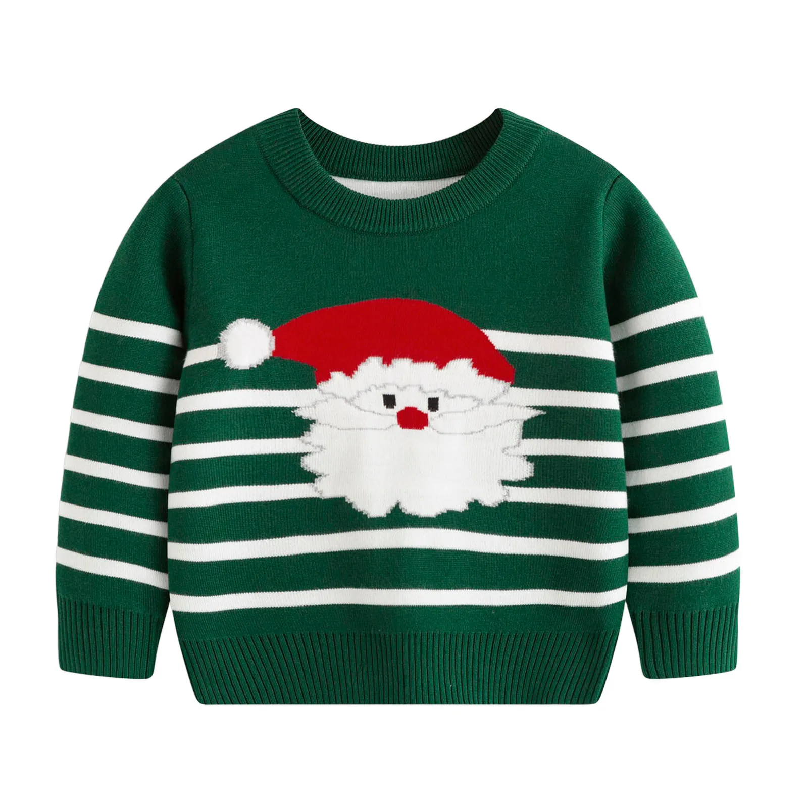 Toddler Boys Girls Christmas Sweaters Cartoon Warm Knitted Sweater Long Sleeve Top Knitwear Toddler Knit Sweater Pullovers Xmas