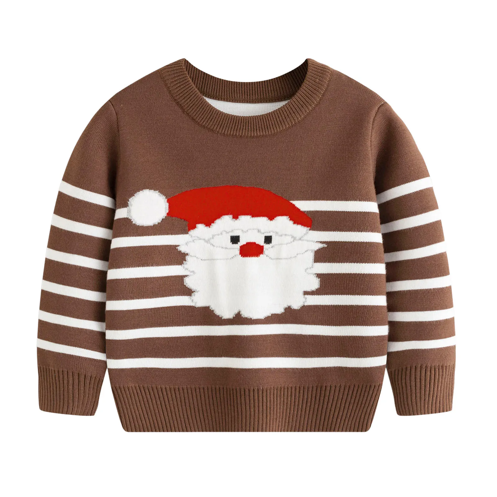 Toddler Boys Girls Christmas Sweaters Cartoon Warm Knitted Sweater Long Sleeve Top Knitwear Toddler Knit Sweater Pullovers Xmas