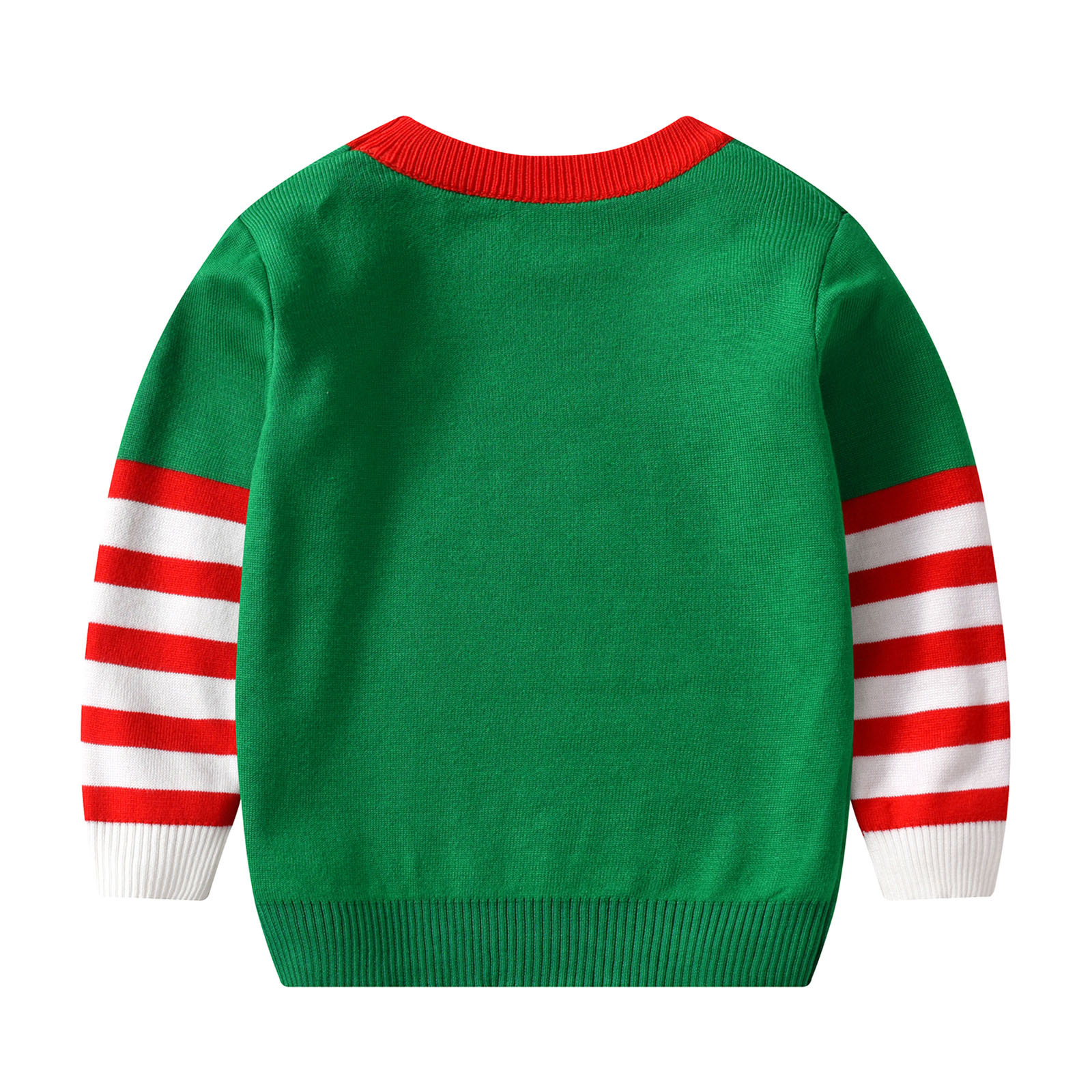 Leisure Children'S Clothing Girls Sweater Knitted Pullover Baby Christmas Double Layer Jacquard Base Coat Ins Kids Boys Clothes