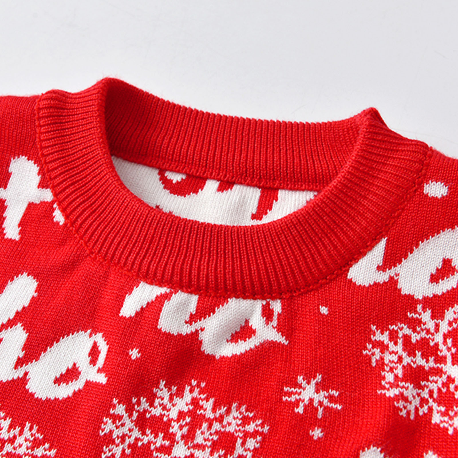 Leisure Children'S Clothing Girls Sweater Knitted Pullover Baby Christmas Double Layer Jacquard Base Coat Ins Kids Boys Clothes