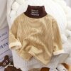 Autumn Baby Boys Girls Turtleneck Sweaters Sweater Kids Sweaters For Winter Knitted Bottoming Boys Sweaters Vetement Enfant - Image 2
