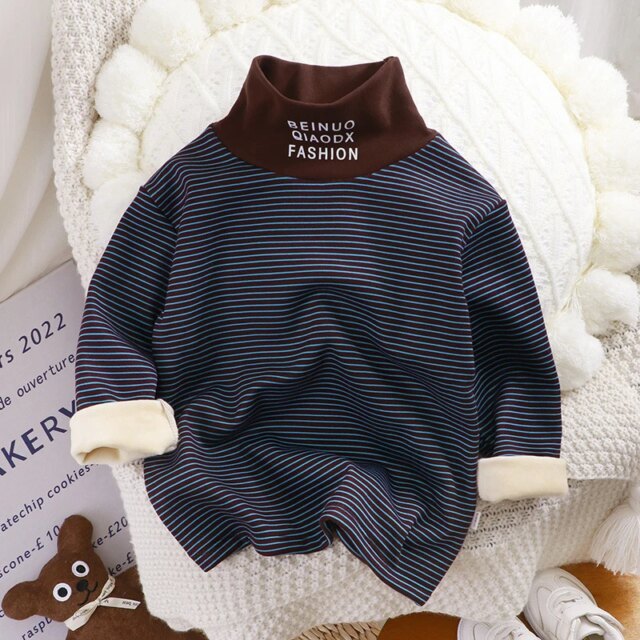 Autumn Baby Boys Girls Turtleneck Sweaters Sweater Kids Sweaters For Winter Knitted Bottoming Boys Sweaters Vetement Enfant - Image 3