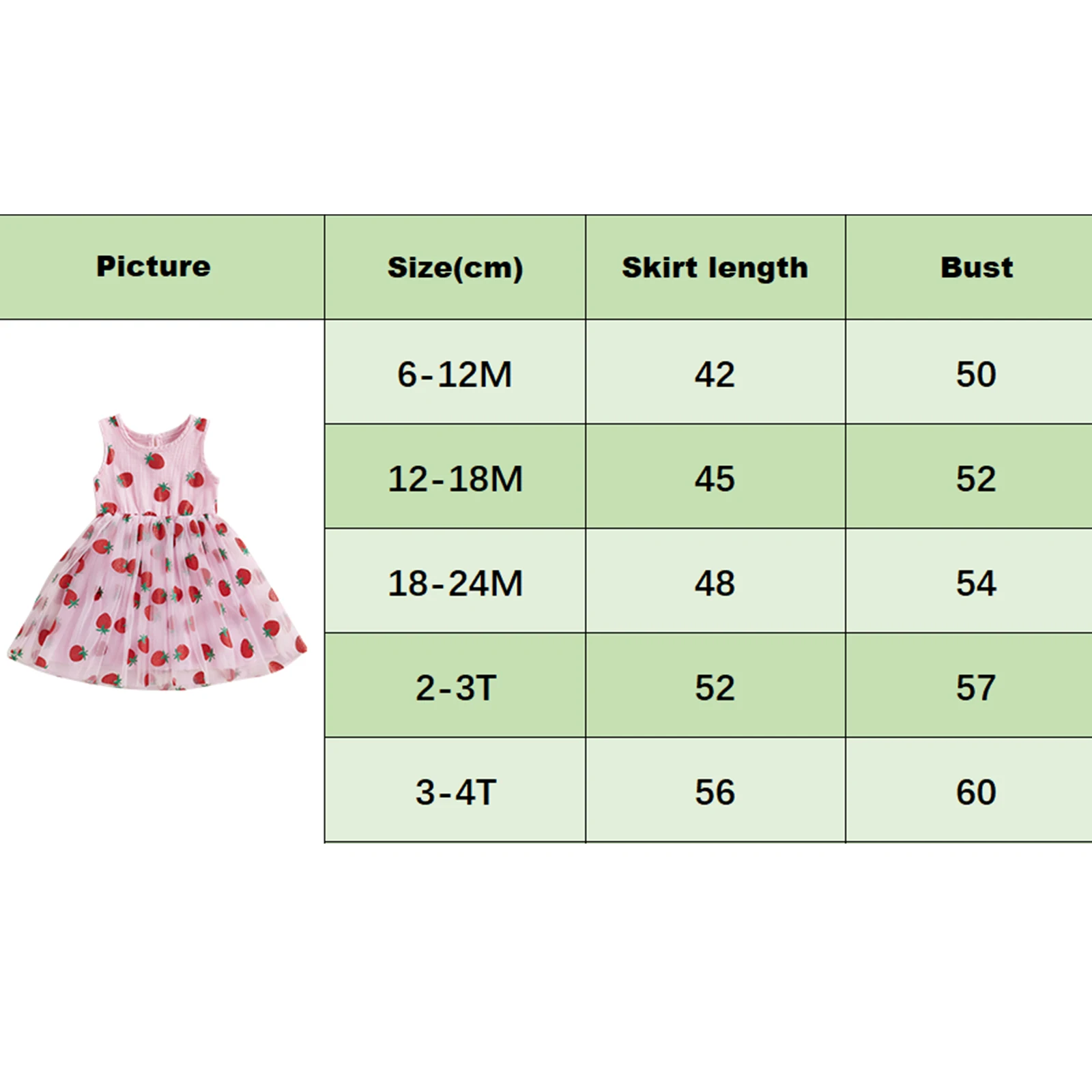 Infant Baby Girls Sleeveless Floral Birthday Dress Princess Children Strawberry Print Layered Mesh Summer Fluffy Dresses Clothes