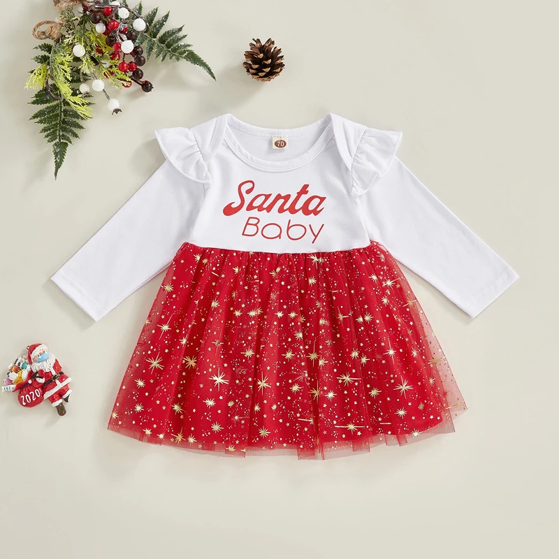 Toddler Girl Winter Dress Short Sleeve Crew Neck Reindeer Print Knit Sweater Dress with Pom Pom Trim and Bow Detail