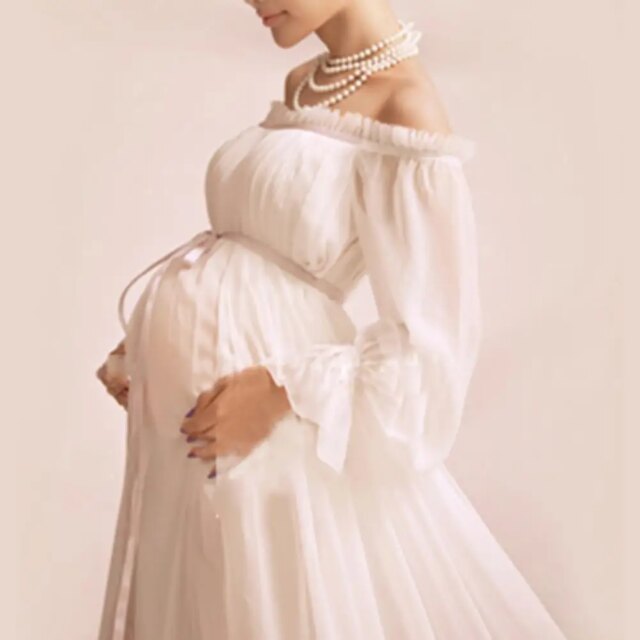 Maternity Photography Props Dresses for Pregnant Women Clothes Maternity Dresses for Photo Shoot Pregnancy Dresses - Image 2