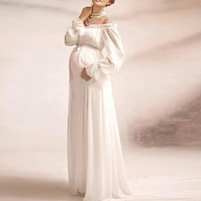 Maternity Photography Props Dresses for Pregnant Women Clothes Maternity Dresses for Photo Shoot Pregnancy Dresses - Image 6
