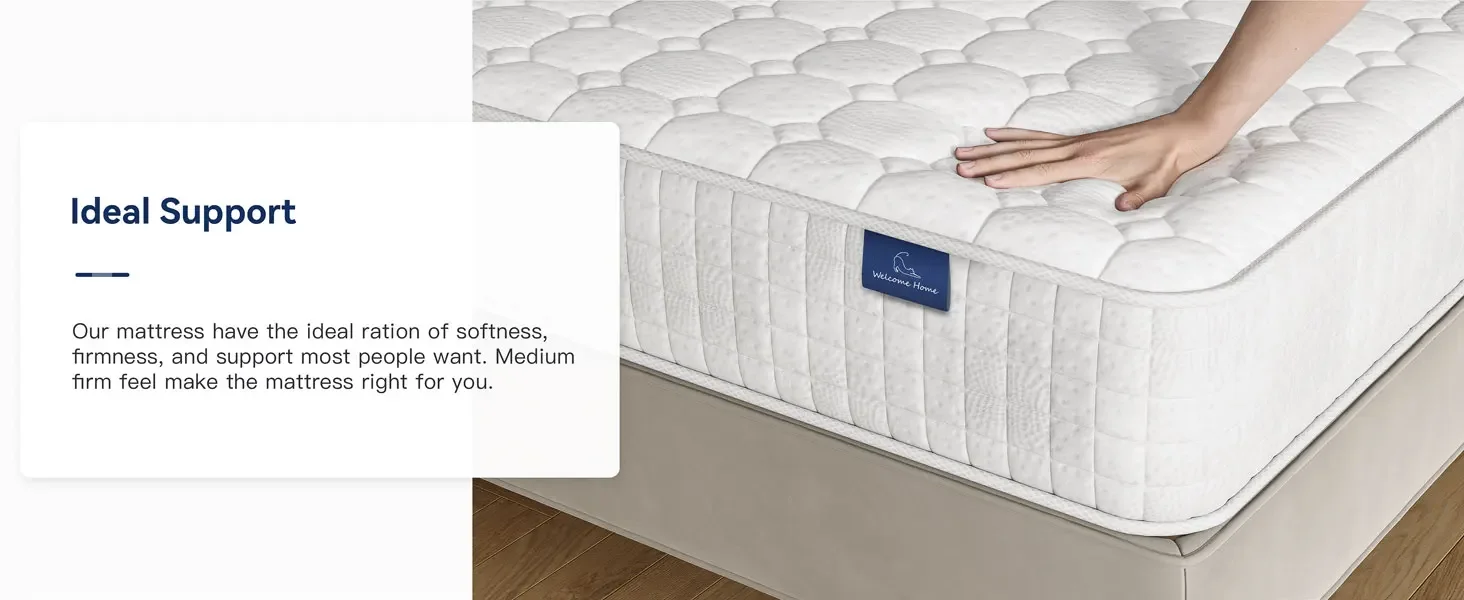 8 Inch Multilayer Hybrid Twin Mattress - Multiple Sizes & Styles Available, Ergonomic Design with Memory Foam and Pocket Spring,