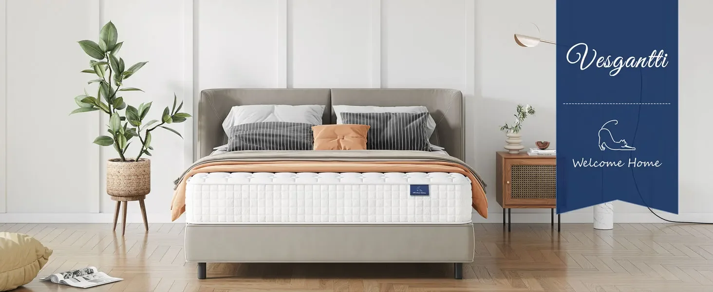 8 Inch Multilayer Hybrid Twin Mattress - Multiple Sizes & Styles Available, Ergonomic Design with Memory Foam and Pocket Spring,