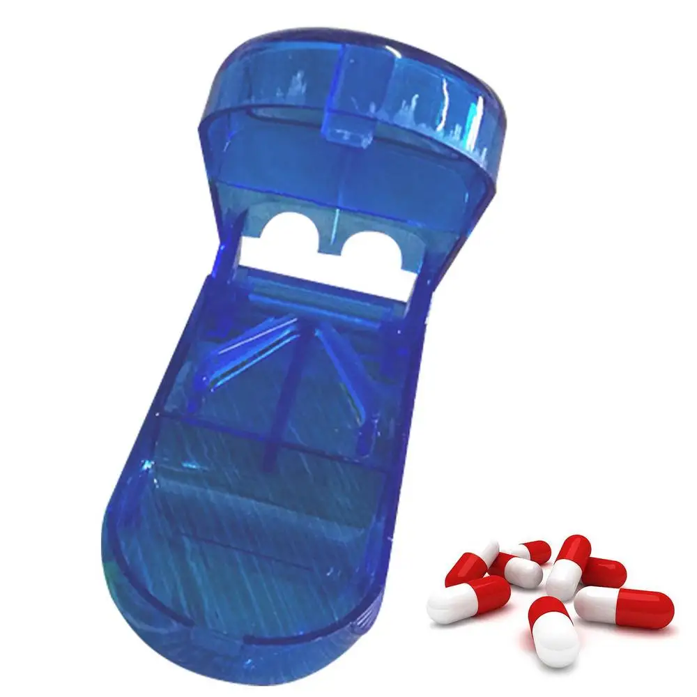 Pill Cutter Personal Vitamin And Pill Cutter Travel Sized Medicine Crusher For Men And Women Detachable Multi Purpose Pill