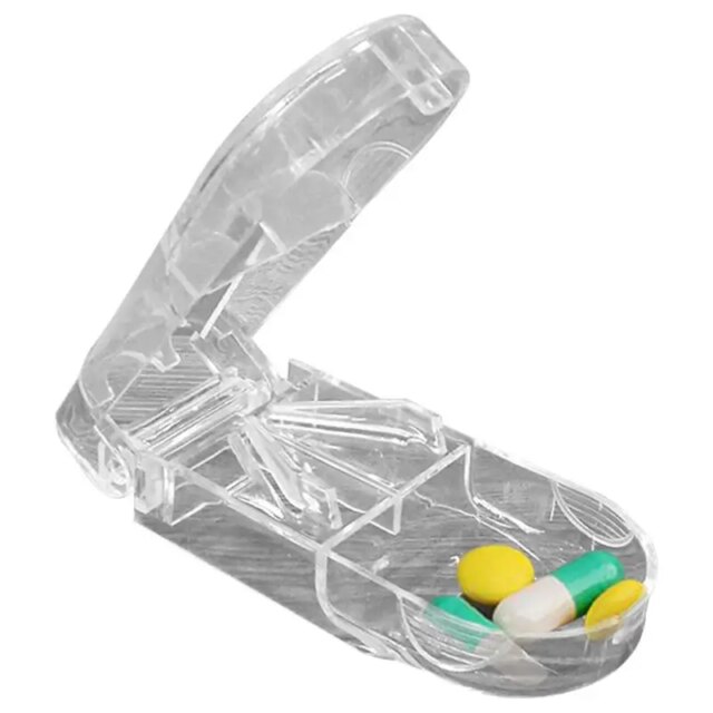 Pill Cutter Personal Vitamin And Pill Cutter Travel Sized Medicine Crusher For Men And Women Detachable Multi Purpose Pill