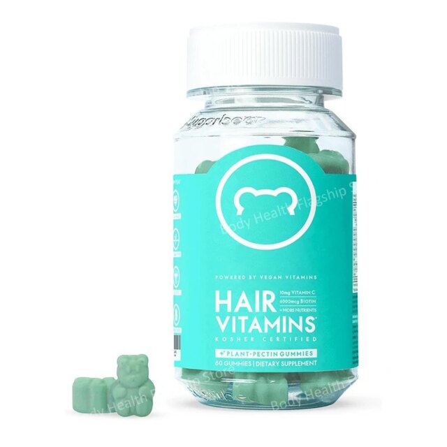 Pro Hair Vitamins Bear Gummy Women Multivitamins Supply Extra Strength Biotin 6000mcg, Growth Tools for Men & Women - 60 Gummies - Image 6