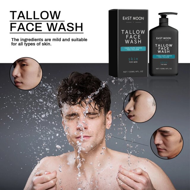 Men Vitamin E Facial Cleanser Deep Cleansing Keep Moisturize Reduce Blackhead Prevent Clog Pores Oil Control Face Care Cleansers - Image 6