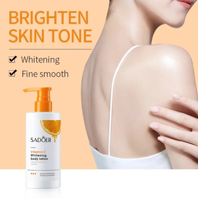 Vitamin C Body Lotion Whitening Creams Moisturising Exfoliating Leg Arm Back Body Skin Care Cream for Women Men - Image 5