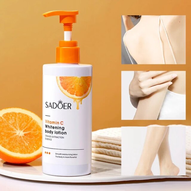 Vitamin C Body Lotion Whitening Creams Moisturising Exfoliating Leg Arm Back Body Skin Care Cream for Women Men - Image 6