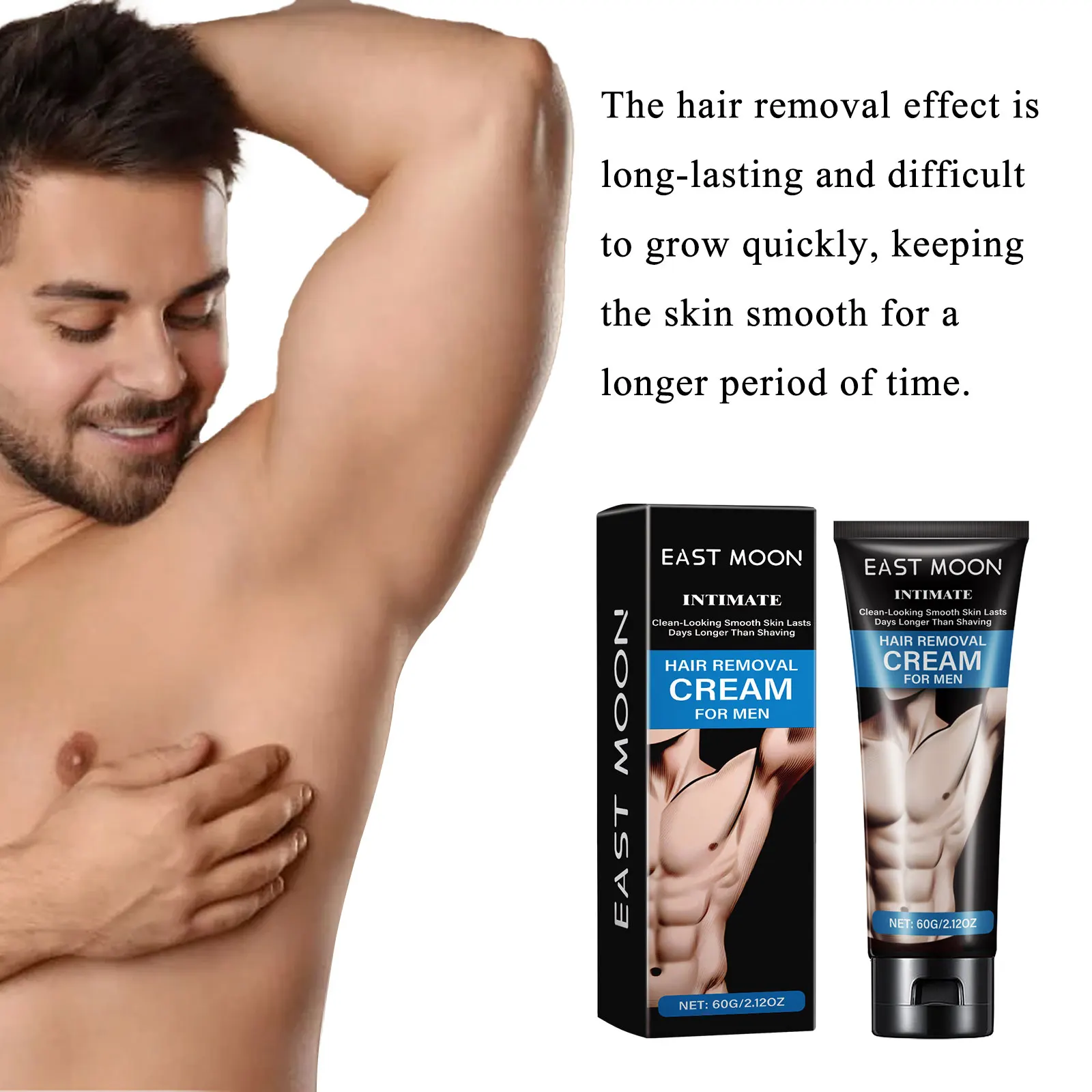 Vitamin Men Hair Removal Cream Growth Inhibitor Gently Painless Private Parts Long Lasting Soothing Whole Body Depilatory Cream