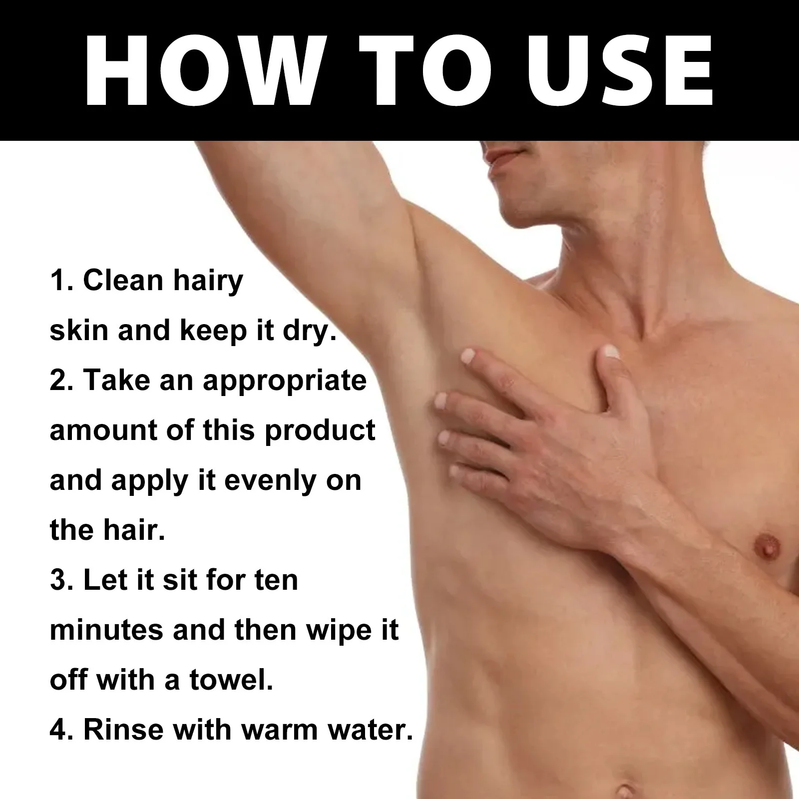 Vitamin Men Hair Removal Cream Growth Inhibitor Gently Painless Private Parts Long Lasting Soothing Whole Body Depilatory Cream