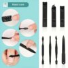7pcs-24pcs Professional Black Nail Clippers Kit - Ultra Sharp Fingernail and Toenail Cutters for Men and Women - Sturdy Pedicure - Image 2