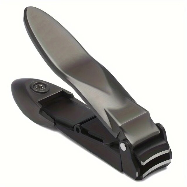 1-piece Nail Clippers for Men with Catcher -Sharp Heavy Duty Self-Collecting Nail Cutters with Ergonomic Lever Keep Fingernails - Image 5