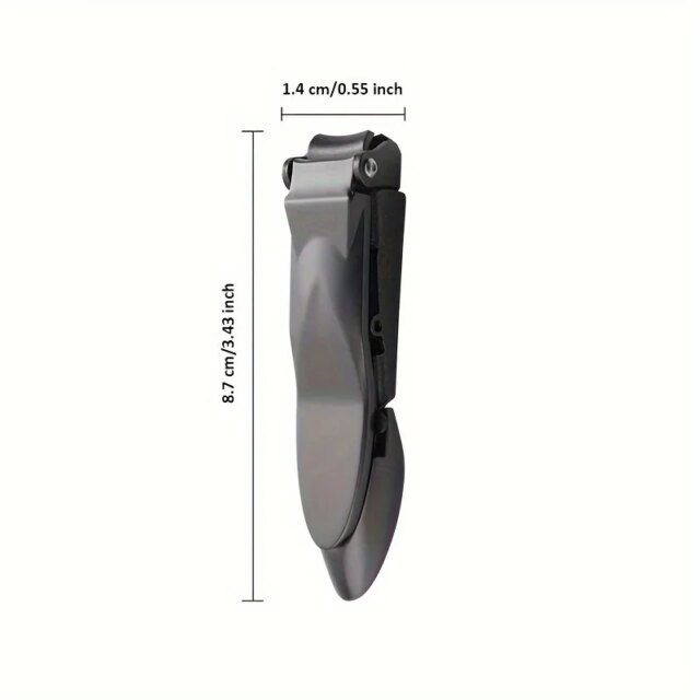 1-piece Nail Clippers for Men with Catcher -Sharp Heavy Duty Self-Collecting Nail Cutters with Ergonomic Lever Keep Fingernails - Image 6