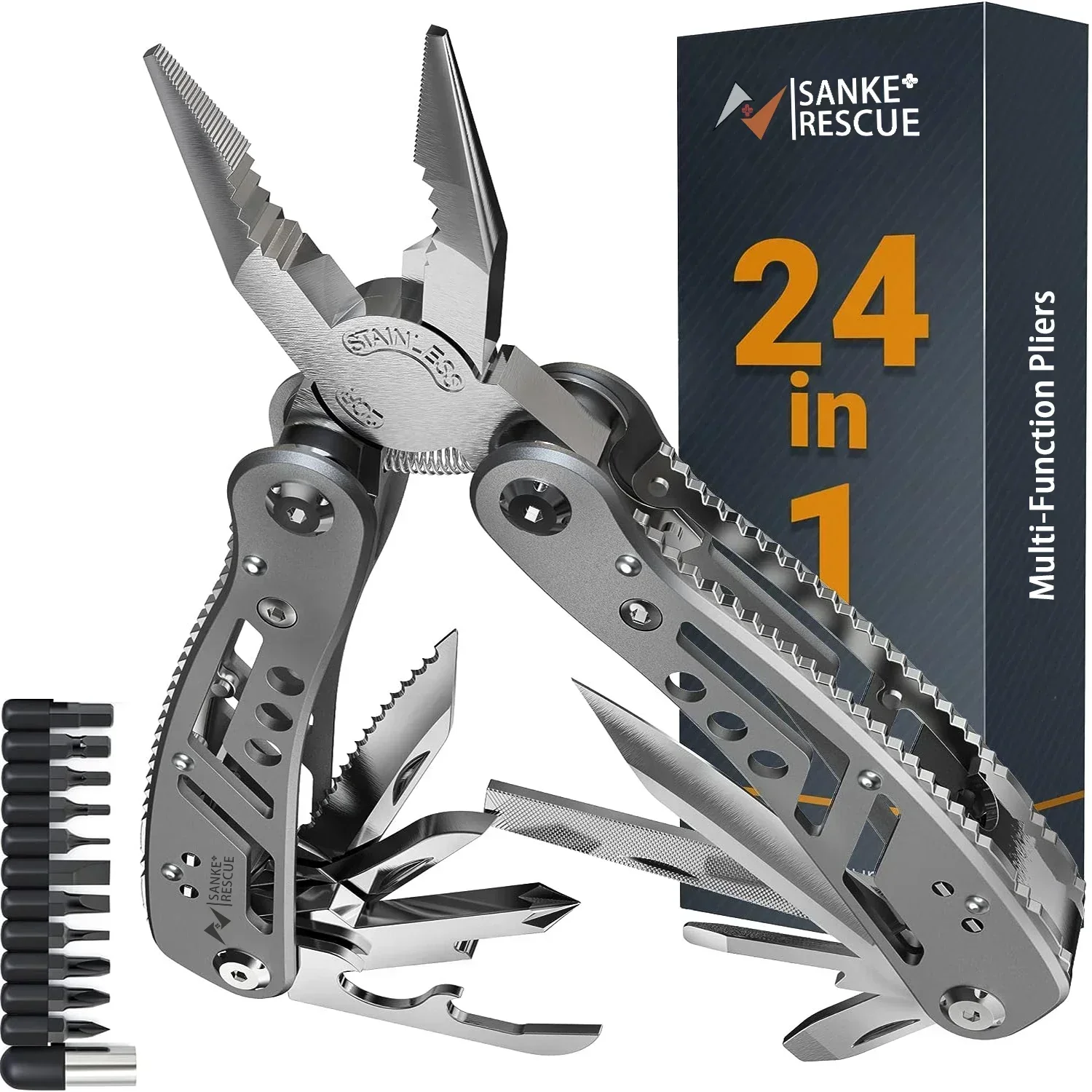 Multitool 24-in-1 Multitools Pliers with ​Professional Multi-tool for Survival Camping and Hunting Gifts for Men Dad Hus band