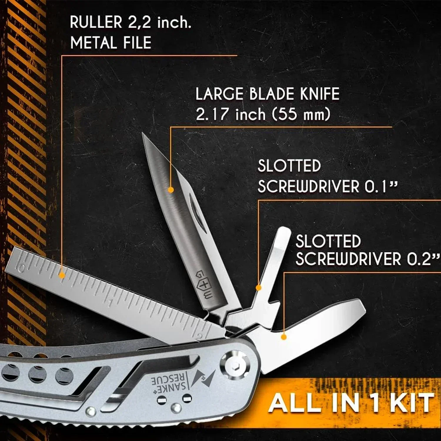 Multitool 24-in-1 Multitools Pliers with ​Professional Multi-tool for Survival Camping and Hunting Gifts for Men Dad Hus band