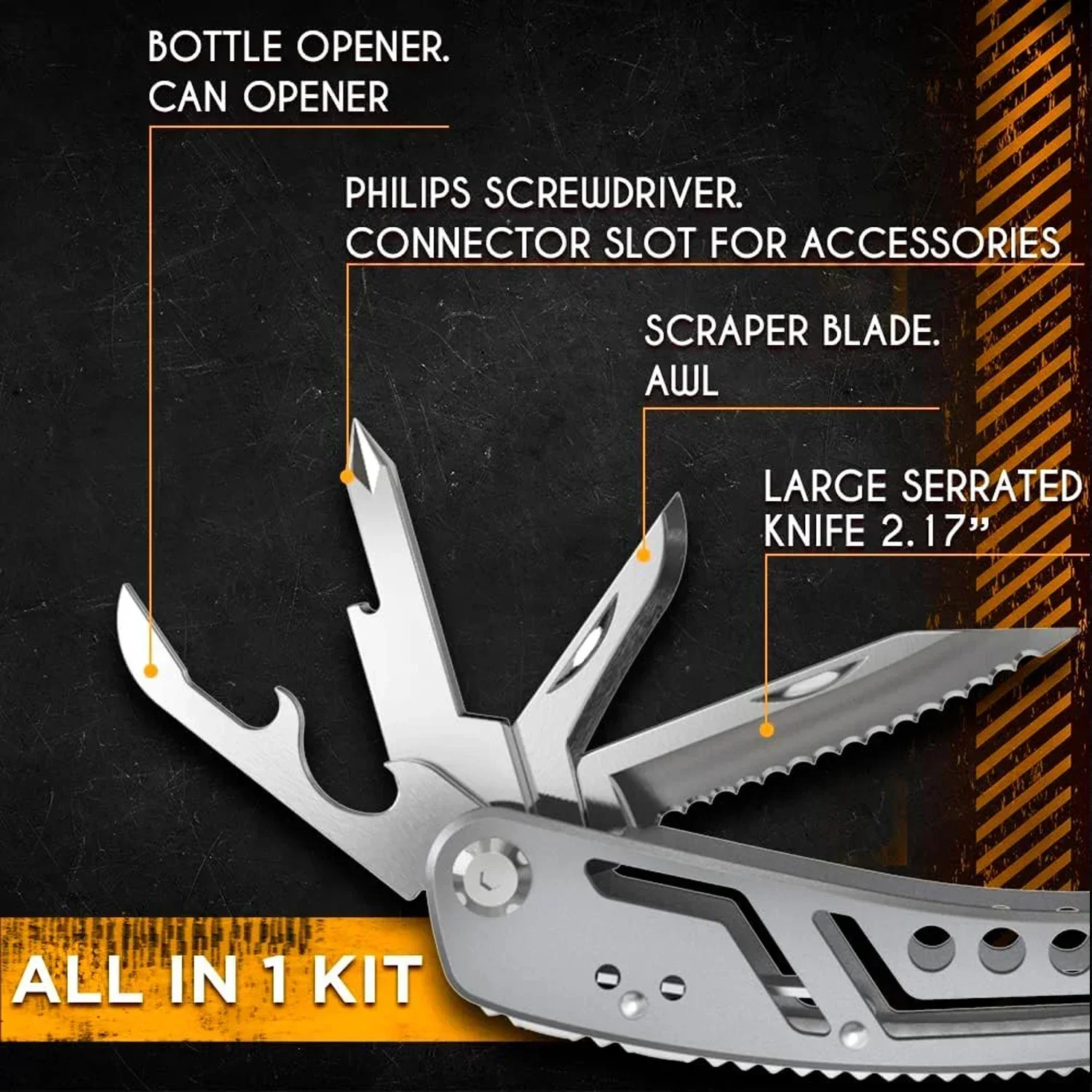 Multitool 24-in-1 Multitools Pliers with ​Professional Multi-tool for Survival Camping and Hunting Gifts for Men Dad Hus band