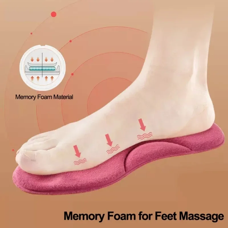 2Pairs Self Heating Insoles Thermostatic Thermal Insole Massage Memory Foam Arch Support Shoe Pad Heated Pads Winter Men Women