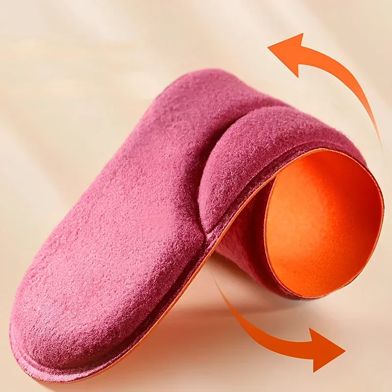 2Pairs Self Heating Insoles Thermostatic Thermal Insole Massage Memory Foam Arch Support Shoe Pad Heated Pads Winter Men Women