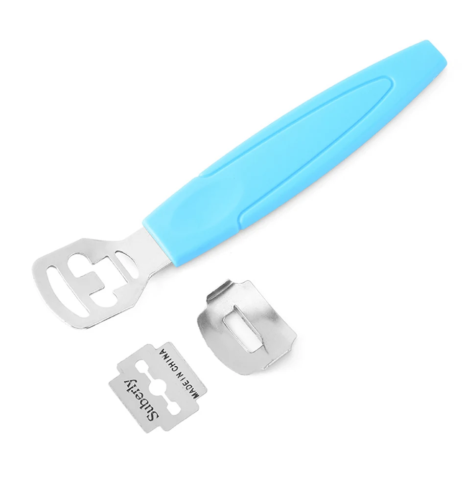 Foot Care Tool Pedicure Callus Shaver Hard Dead Skin Remover 10 Replacement Blades Stainless Steel Corn Cuticle Cutter