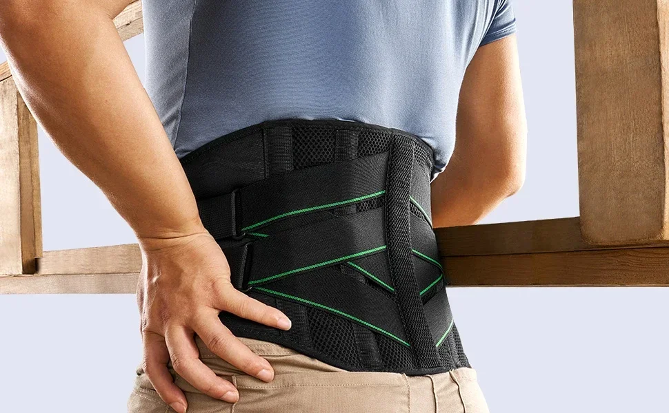 Back Brace for Lower Back Pain Relief Men Women,Breathable Back Support Brace with 3D Lumbar Support Pad for Lifting At Work