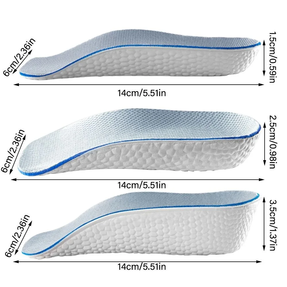 New Breathable Invisible height Insole Arch support Convenient to Use Half Insole Durable Orthopedic Foot Sole Pad for Men Women