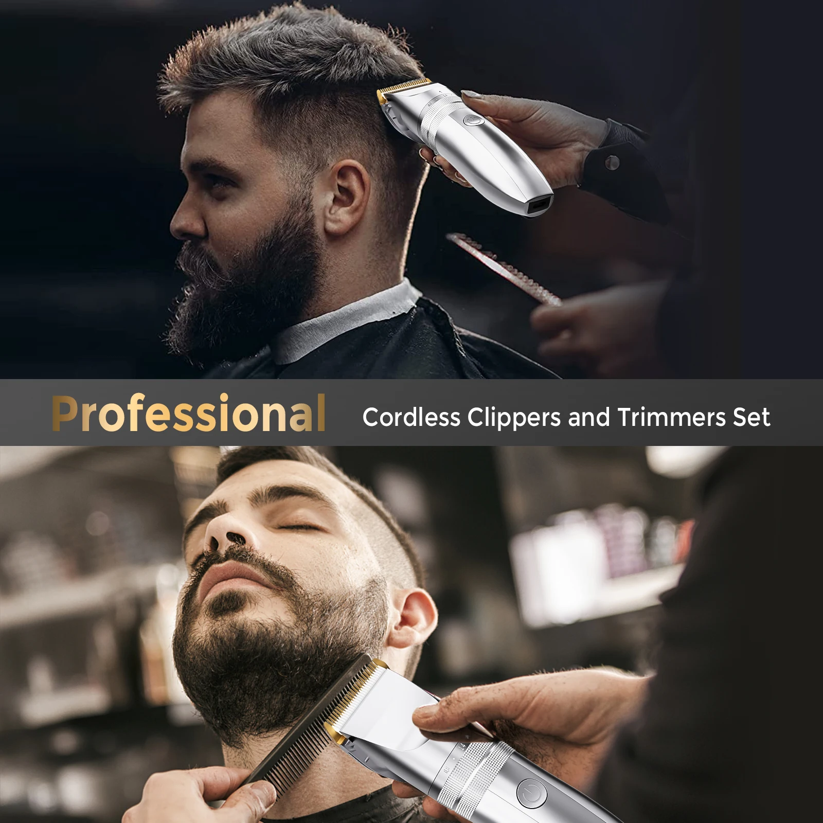 Sejoy Hair Clipper Men With Replacement Cutter Head And Guide Combs Hair Trimming & Beard Grooming