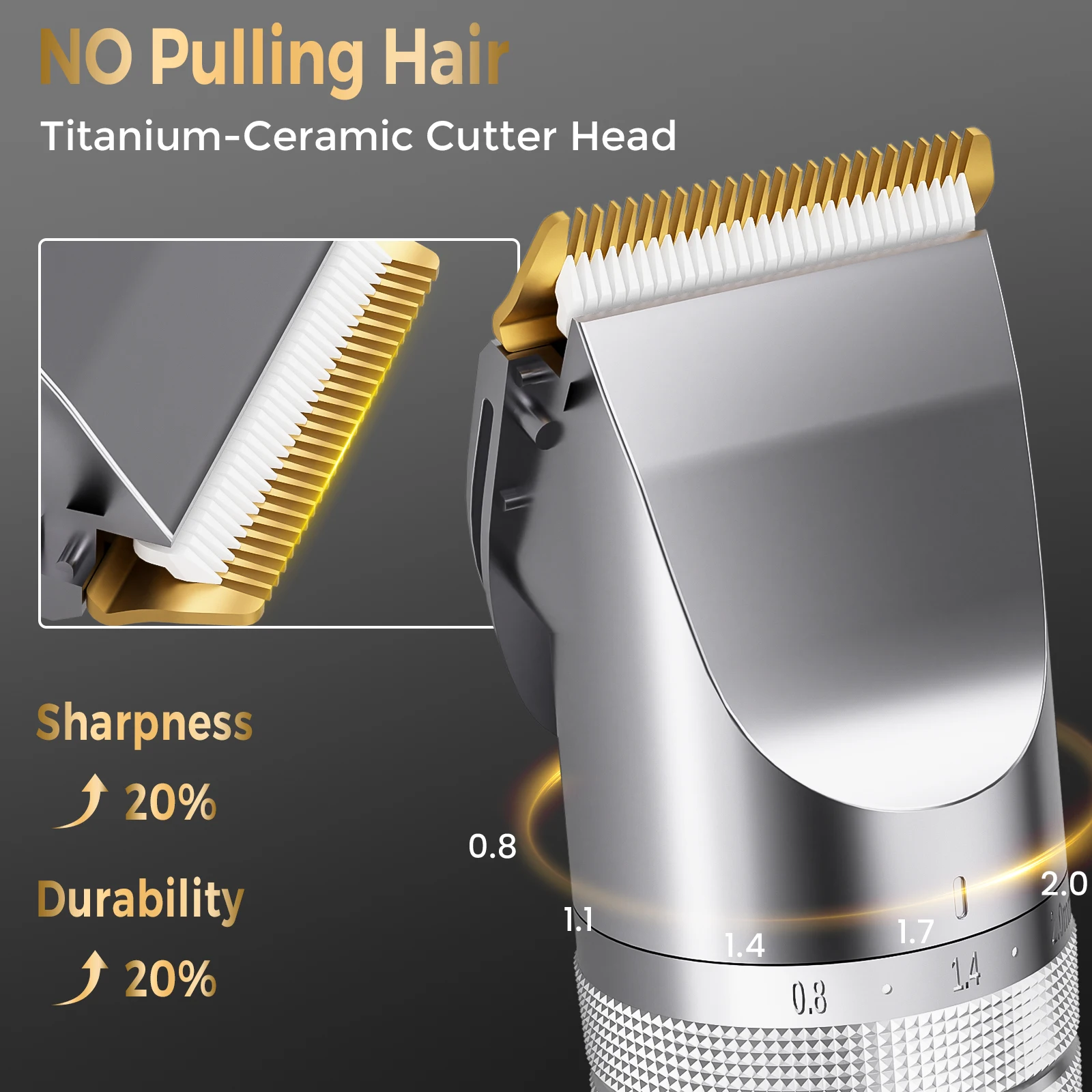 Sejoy Hair Clipper Men With Replacement Cutter Head And Guide Combs Hair Trimming & Beard Grooming