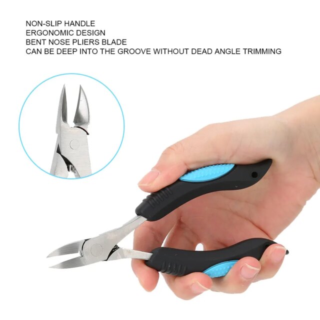 Ingrown Toenail Clipper Ingrown Toe Nail Clippers Fingernail Toenail Cuticle Scissors Pedicure Cutter Tool Nail Cuticle Pliers - Image 3