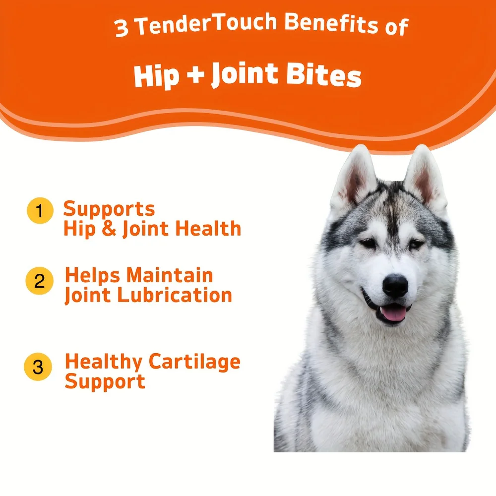 Dog Hip and Joint Supplement - Glucosamine for Dogs, Joint Supplement for Dogs with Glucosamine Chondroitin, Vitamin A