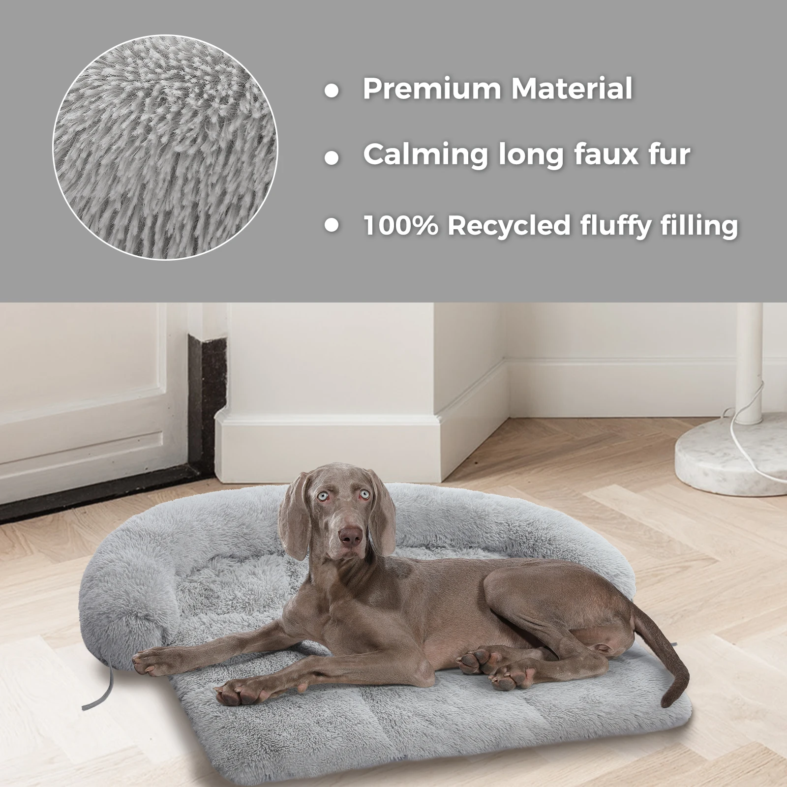 Fluffy Dog Bed Mat Dog Cat Sofa Winter Warm Pet Blanket Sleeping Bed for Dog Portable Dog House Washable Pet Kennel Puppy Pad