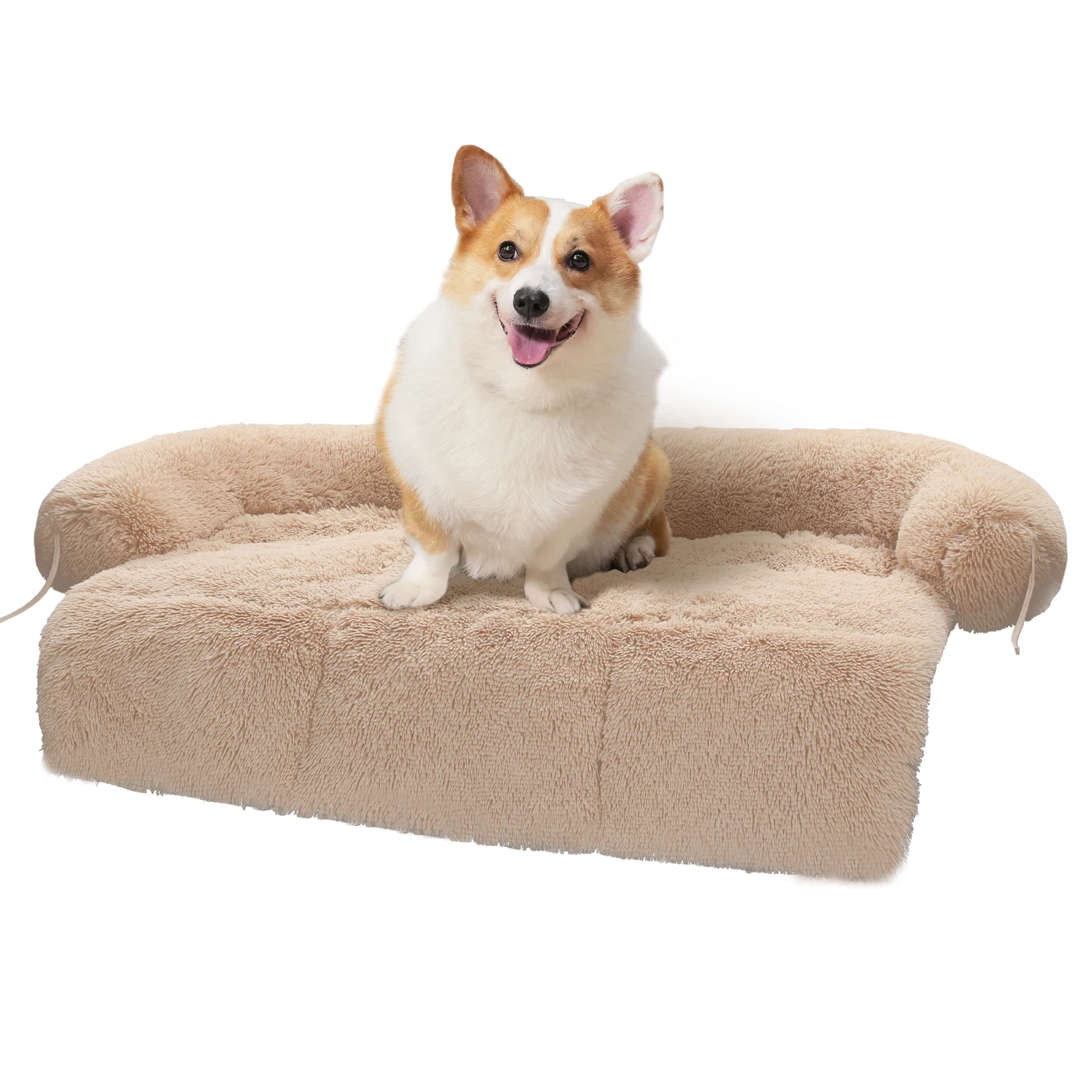 Fluffy Dog Bed Mat Dog Cat Sofa Winter Warm Pet Blanket Sleeping Bed for Dog Portable Dog House Washable Pet Kennel Puppy Pad