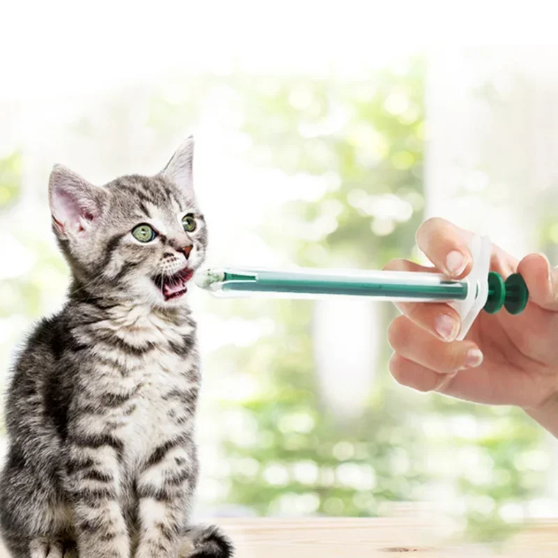 Pet Medical Pill Medicine Feeding Dispenser Piller Gun Shooter Syringe with Soft Tip Feed Tool for Cat Dog Animals Supplies