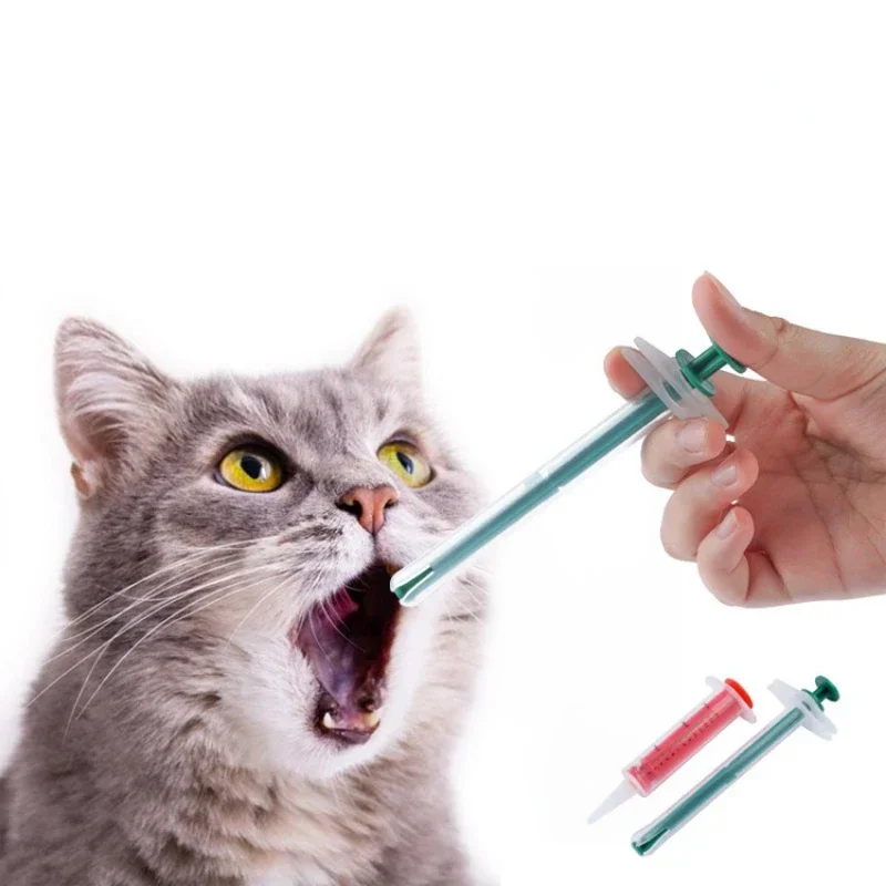 Pet Medical Pill Medicine Feeding Dispenser Piller Gun Shooter Syringe with Soft Tip Feed Tool for Cat Dog Animals Supplies