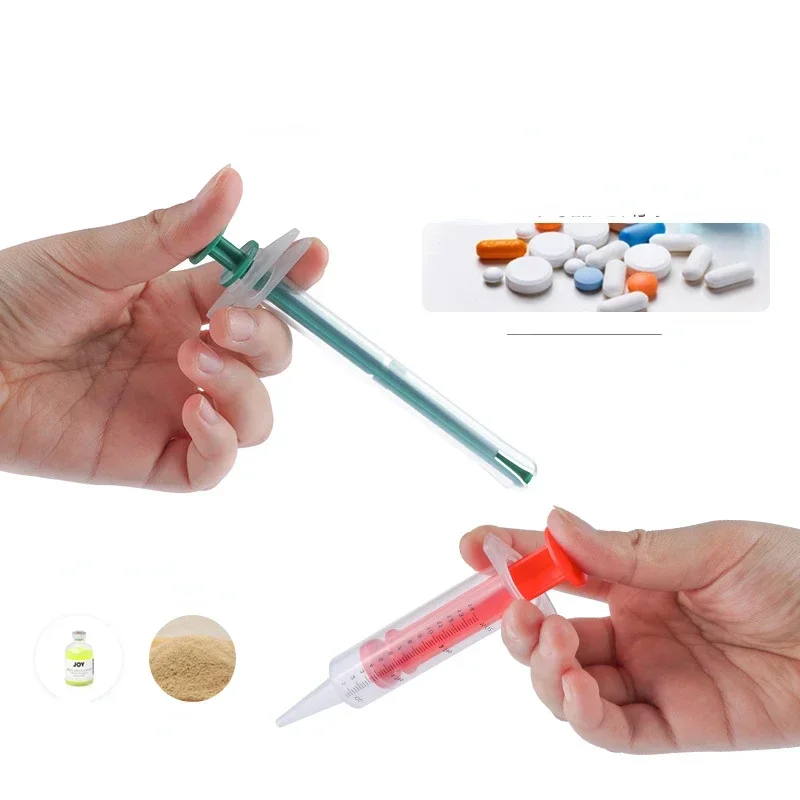 Pet Medical Pill Medicine Feeding Dispenser Piller Gun Shooter Syringe with Soft Tip Feed Tool for Cat Dog Animals Supplies