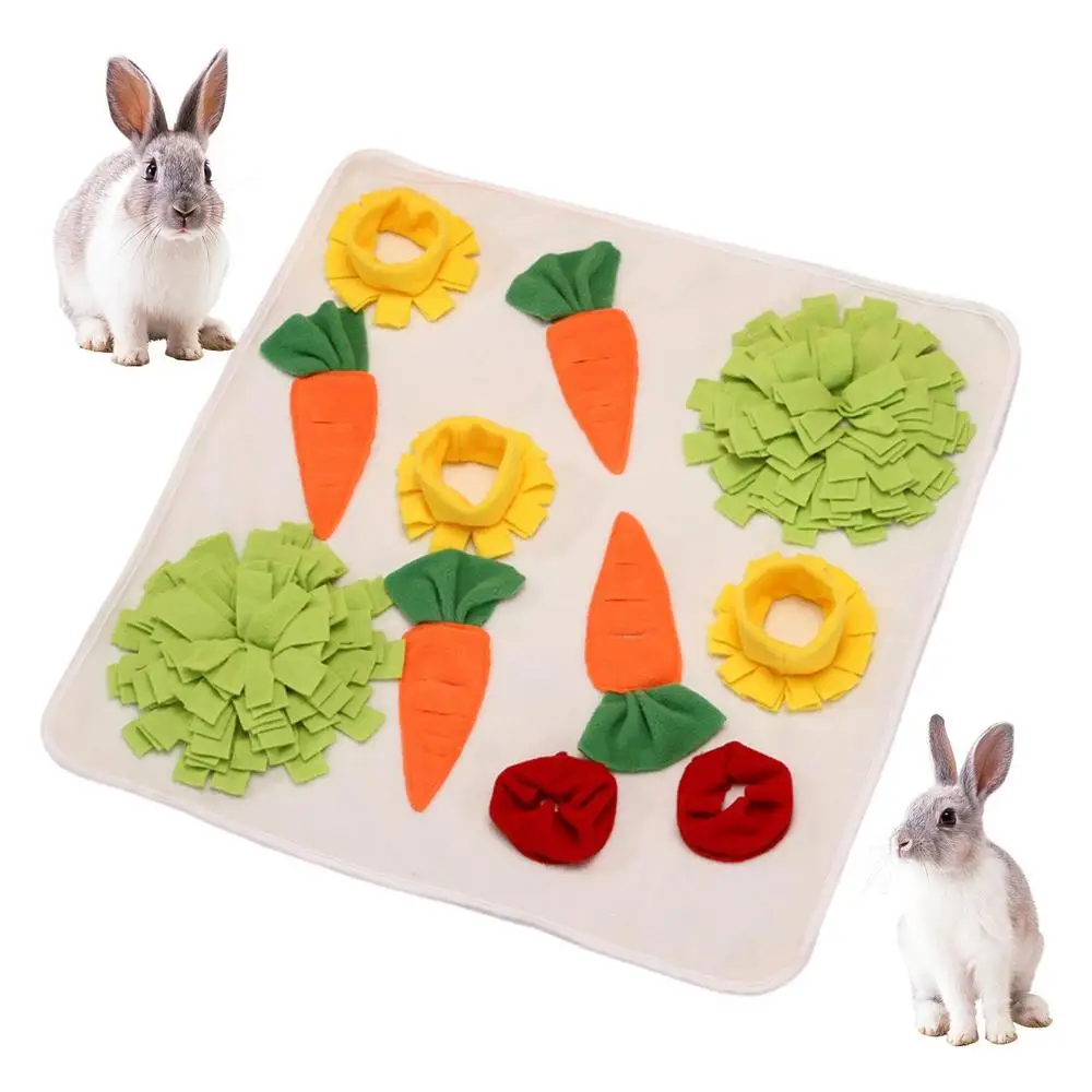 Guinea Pig Foraging Mat Boredom-Busting Pet Game Pet Sniffing Pad With Non-Slip Bottom Suitable For Ferrets Hamsters Slow Feed