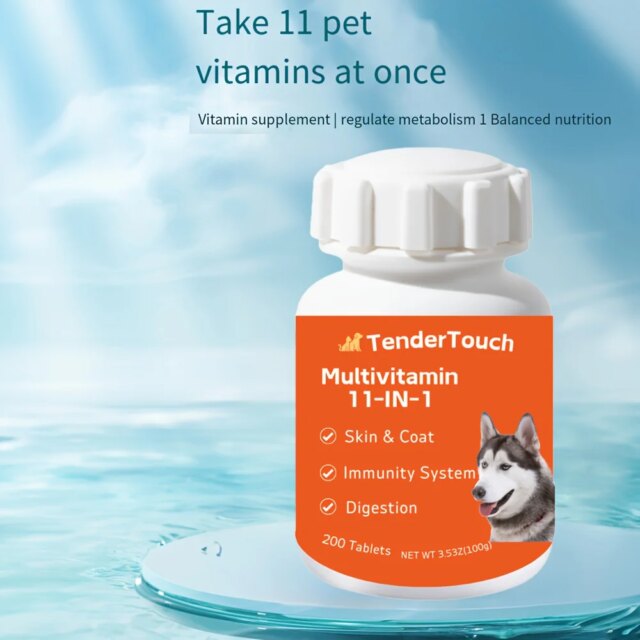 Dog and Cats Multivitamin - 200 Tablets - Dog and Cats  Vitamins and Supplements, Senior & Puppy Multivitamin for Dogs - Image 4