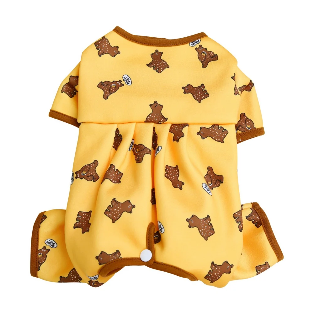 Dog Pajamas Pet Puppy Jumpsuit Soft Puppy Rompers For Small Dogs Cute Clothes Onesies Puppy Nightshirt Pet Puppy Dog Cat Apparel