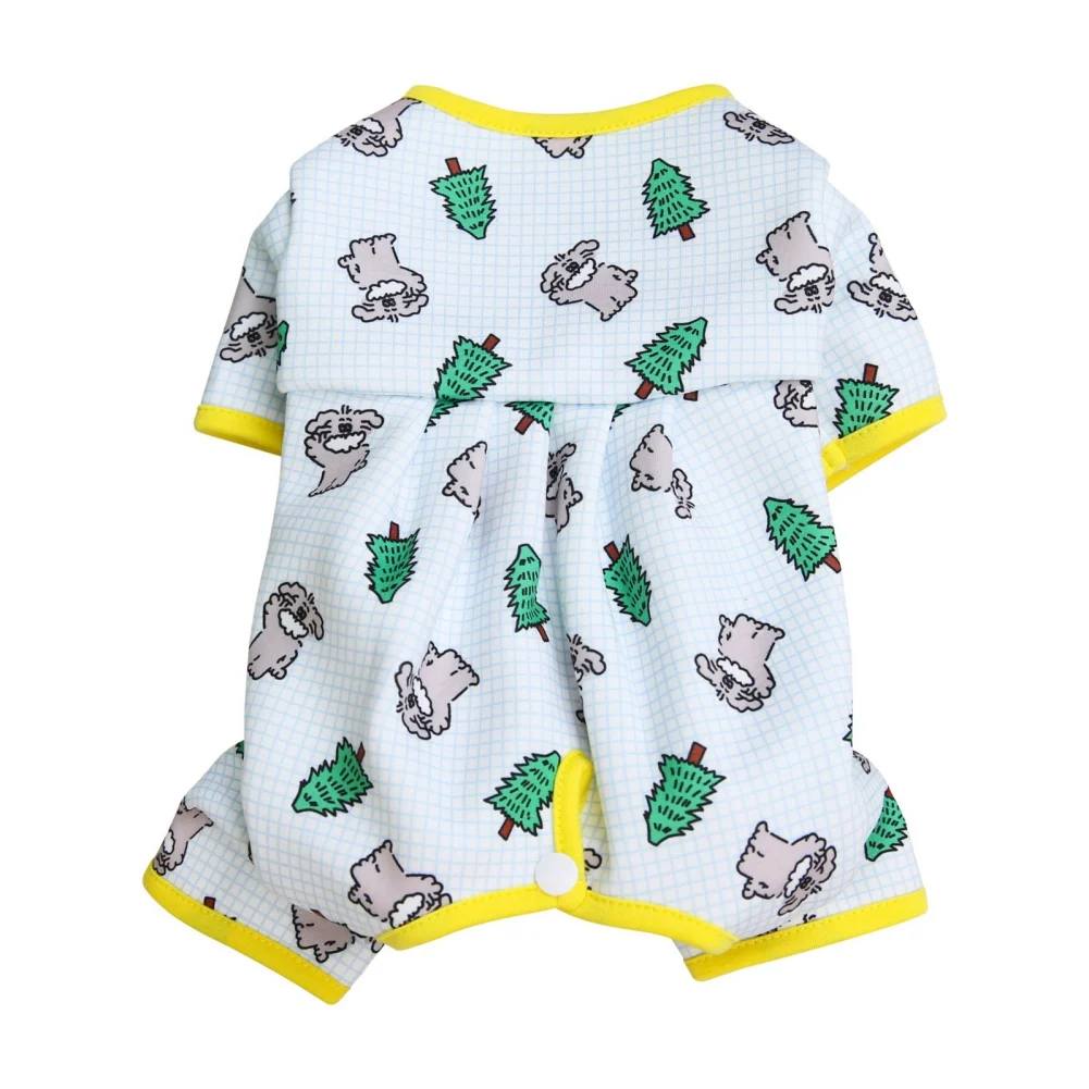 Dog Pajamas Pet Puppy Jumpsuit Soft Puppy Rompers For Small Dogs Cute Clothes Onesies Puppy Nightshirt Pet Puppy Dog Cat Apparel