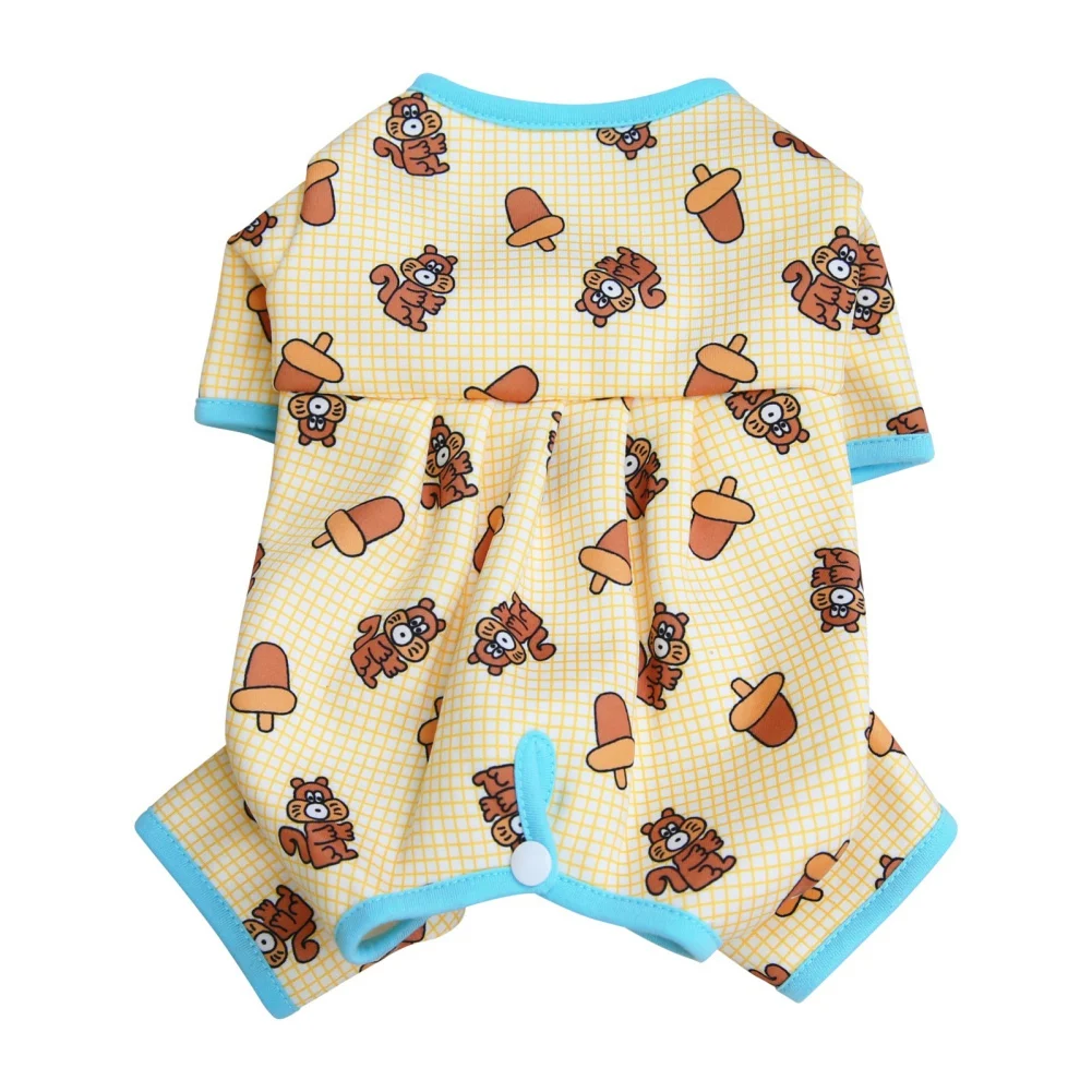 Dog Pajamas Pet Puppy Jumpsuit Soft Puppy Rompers For Small Dogs Cute Clothes Onesies Puppy Nightshirt Pet Puppy Dog Cat Apparel