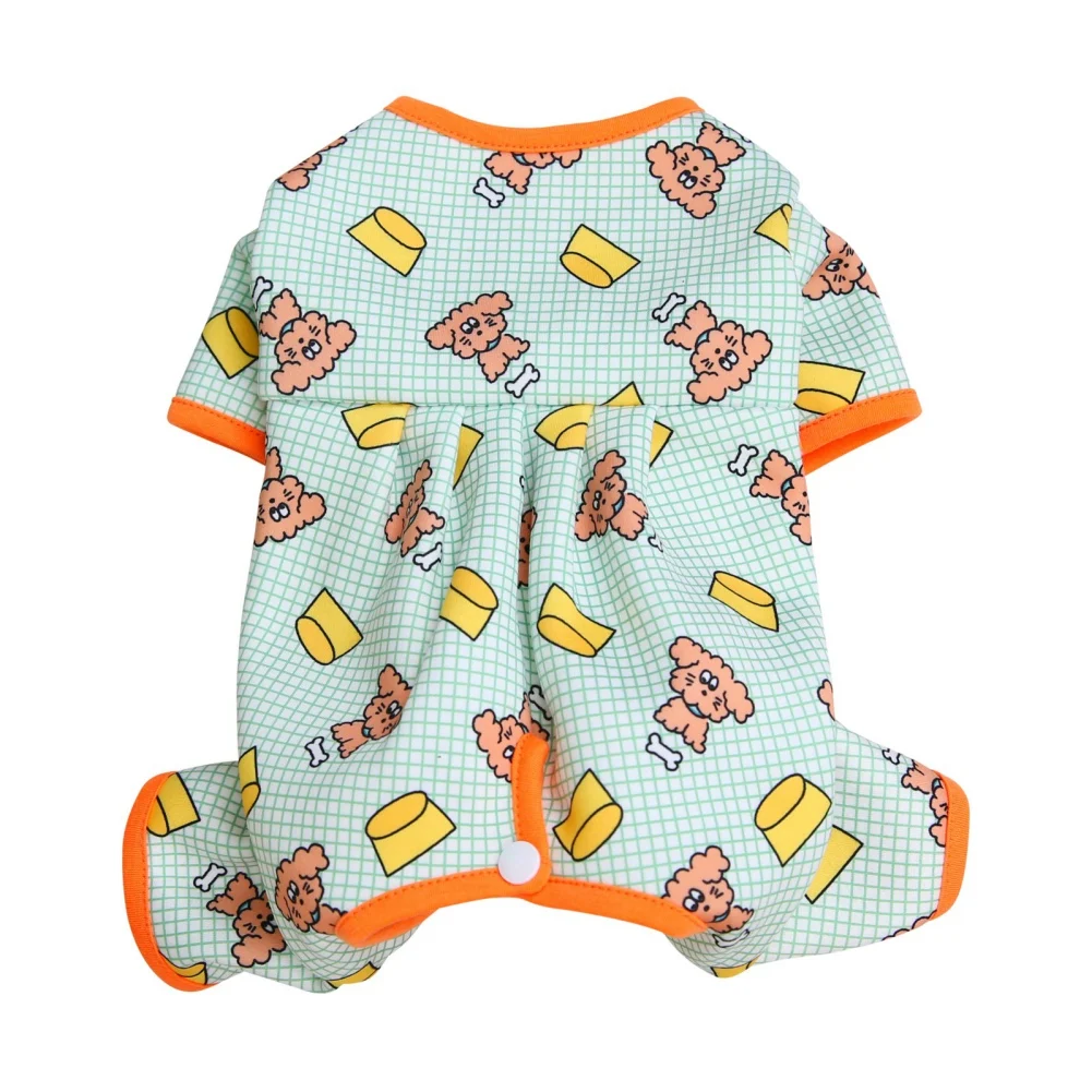 Dog Pajamas Pet Puppy Jumpsuit Soft Puppy Rompers For Small Dogs Cute Clothes Onesies Puppy Nightshirt Pet Puppy Dog Cat Apparel